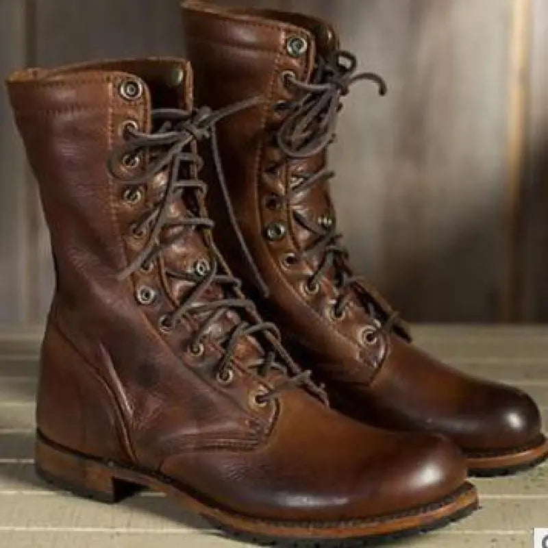 Damskie buty retro sznurowane | Składana konstrukcja wokół kostki 0