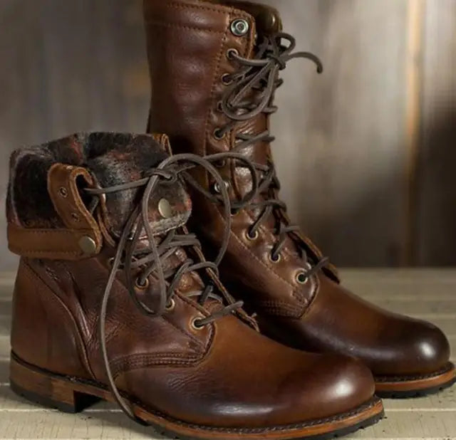Damskie buty retro sznurowane | Składana konstrukcja wokół kostki 2