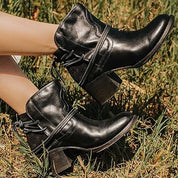Damskie buty vintage dirndl | Botki 3