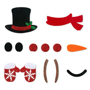 Dekoracje imprezowe | Zestaw naklejek świątecznych z motywem zimowych kreskówek na ściany i prezenty 0