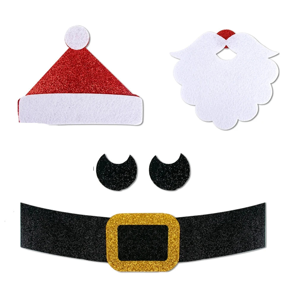 Dekoracje imprezowe | Zestaw naklejek świątecznych z motywem zimowych kreskówek na ściany i prezenty 6