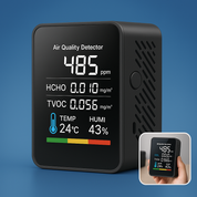 Detektor jakości powietrza AirSense Pro CO2 z czujnikiem dwutlenku węgla | Alerty w czasie rzeczywistym – Monitor jakości powietrza – dla czystego powietrza 1