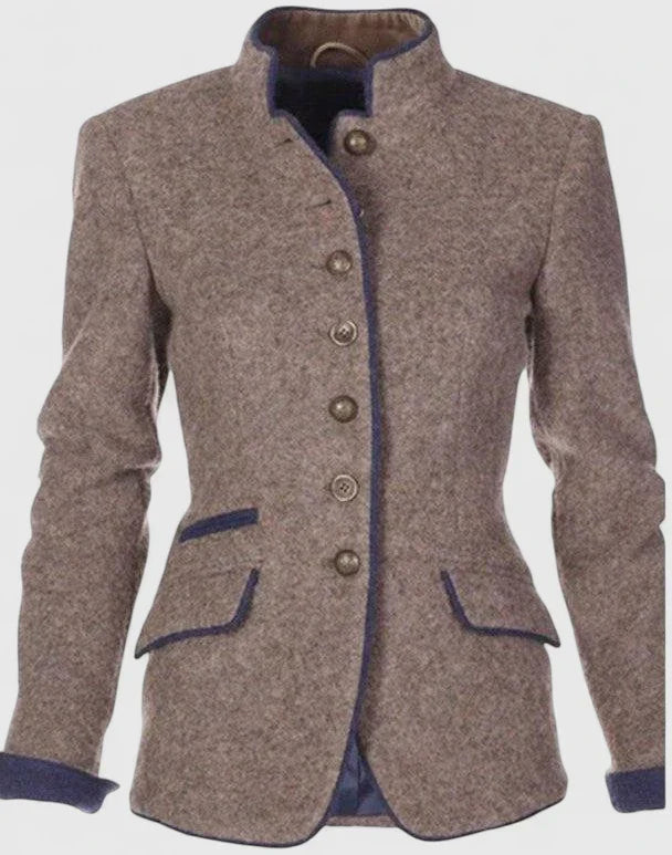 Długi Kardigan Damski Elegancki Zapinany Na Guziki Idealny Do Biura I Stylizacji Business Casual 2