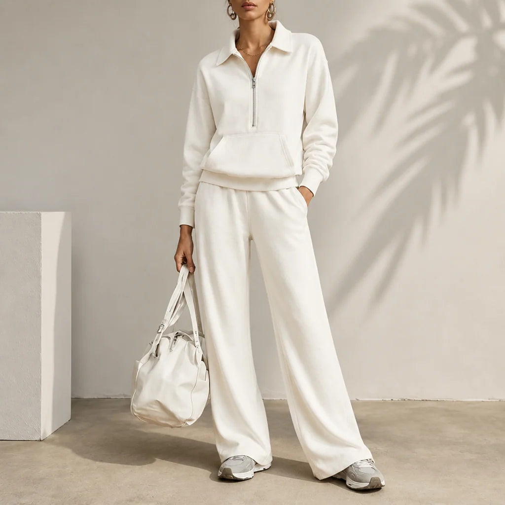 Easolde – Half-Zip Collar Lounge Set 0