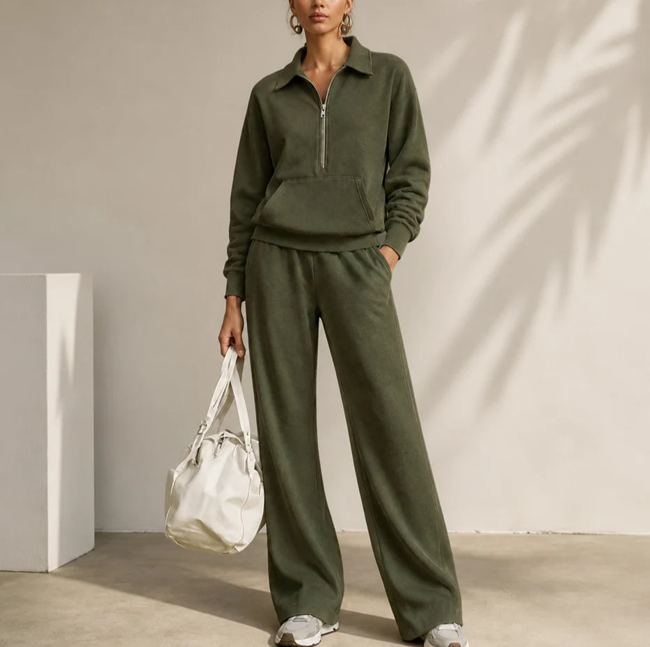 Easolde – Half-Zip Collar Lounge Set 10