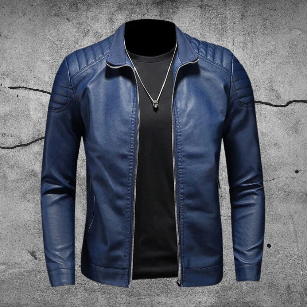 Elegancka, męska kurtka motocyklowa premium | Długi rękaw 0