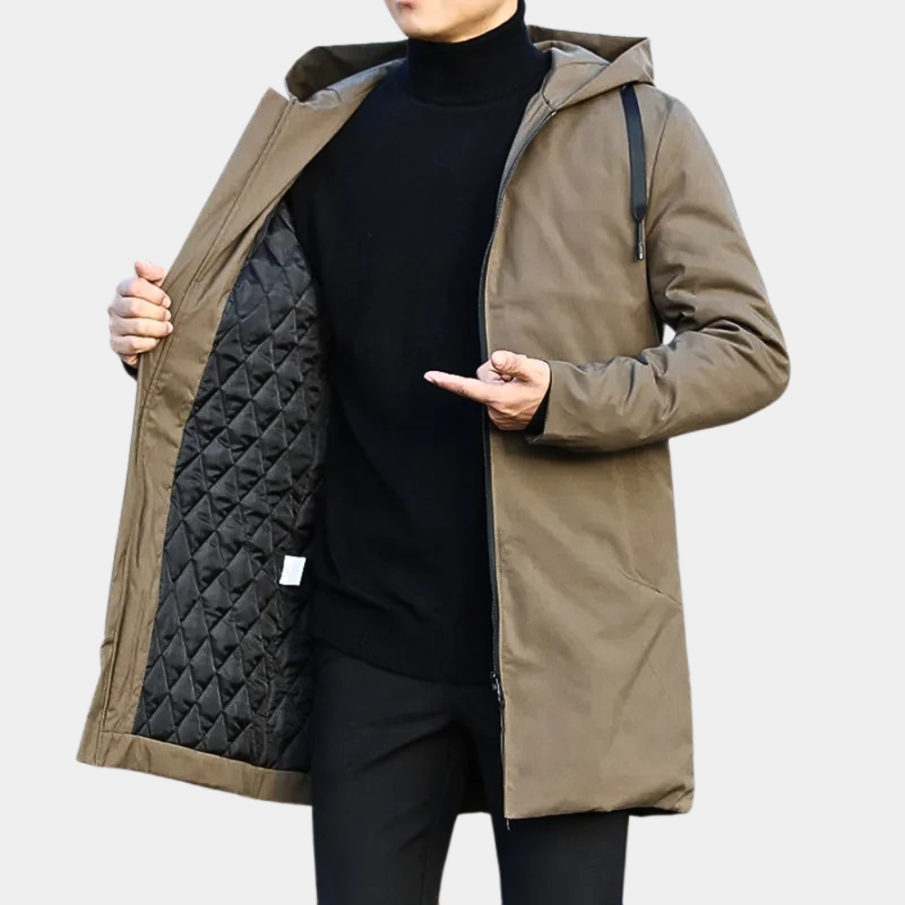 Elegancka kurtka przeciwdeszczowa męska | Zima 2