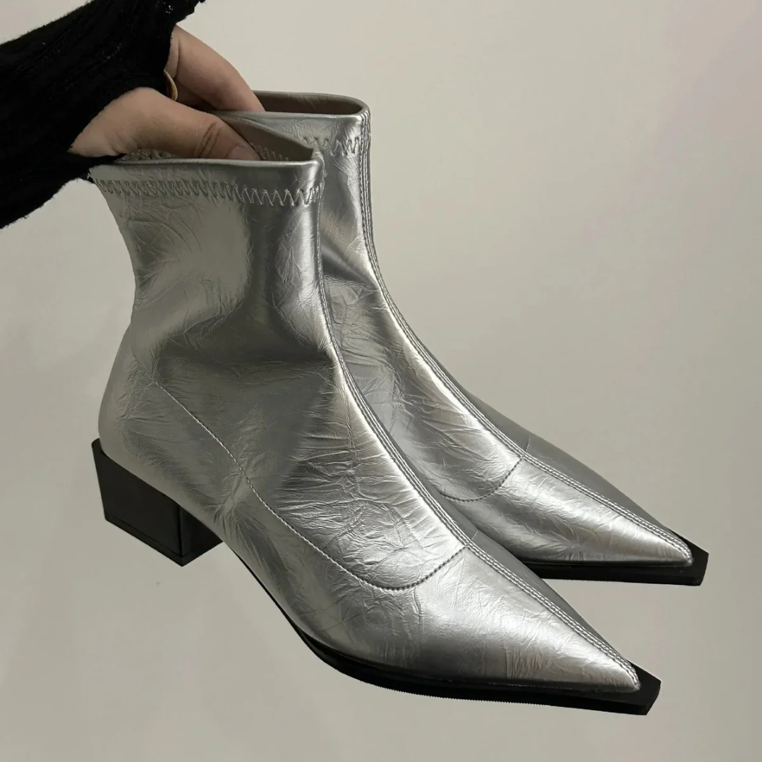 Eleganckie damskie botki ze szpiczastym noskiem | Stylowe 4