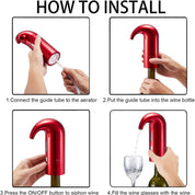 Elektryczny napowietrzacz do wina 6