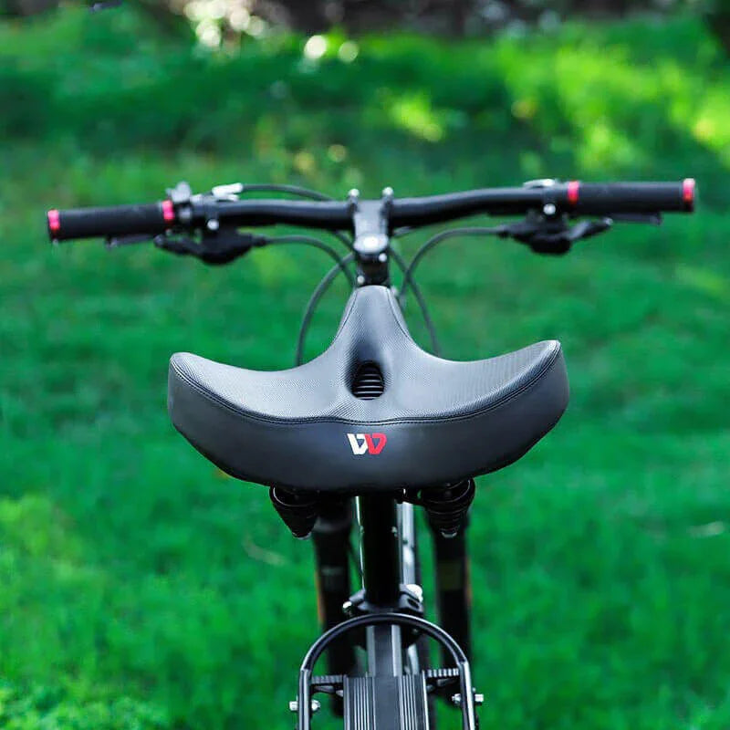 Fahrradsattel | Extra Breit mit Ausschnitt | Hochdichte Polsterung & Federung | ComfoCycle 0
