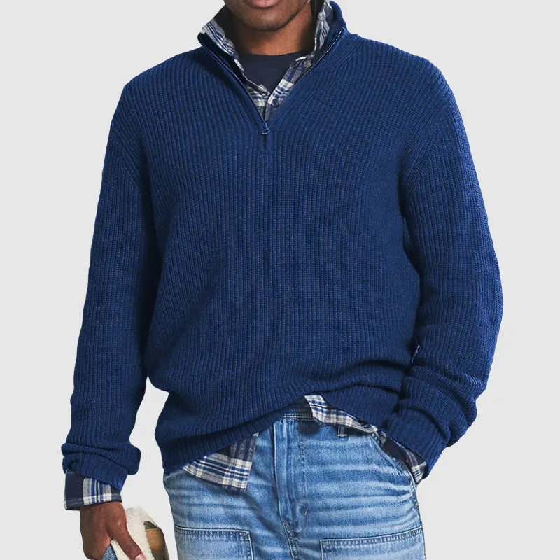 Felnan | Męski sweter casualowy | Ciepły 4