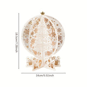 FestivaTree | Trójwymiarowa, rozkładana kartka świąteczna z motywem choinki 3