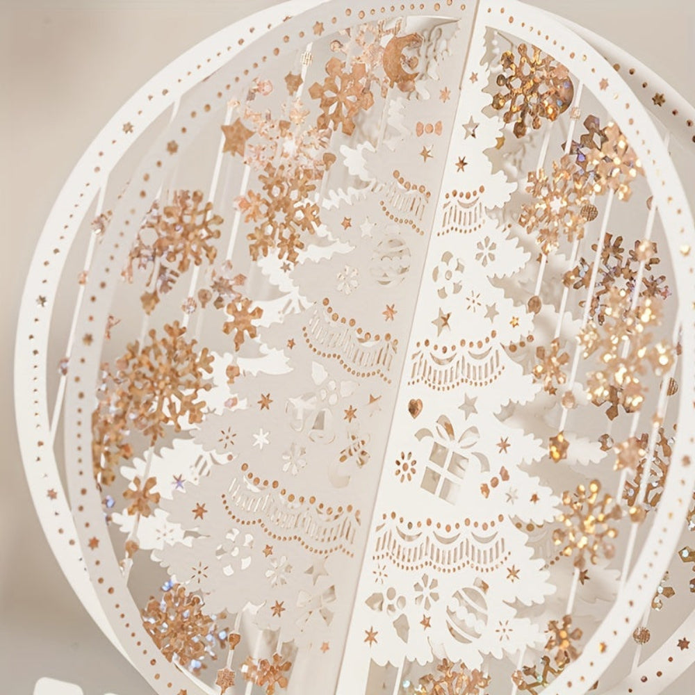 FestivaTree | Trójwymiarowa, rozkładana kartka świąteczna z motywem choinki 6