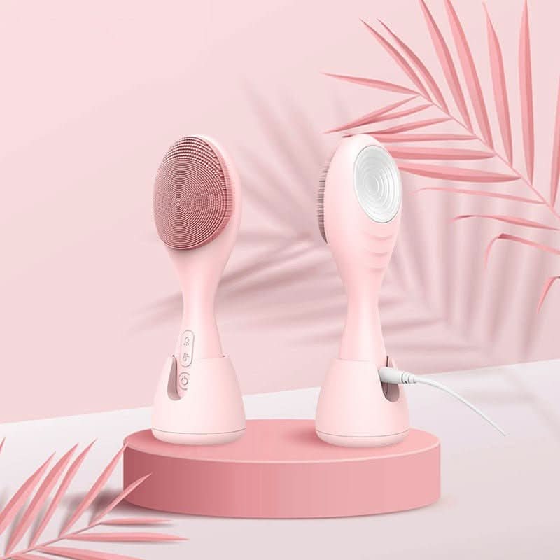 GlowPure | Elektryczny oczyszczacz twarzy z terapią cieplną LED i pulsacją dźwiękową 0
