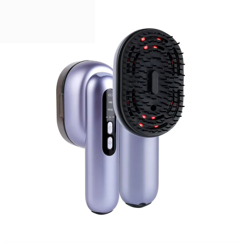 GlowSpray Comb – masażer do głowy z wibracjami i aplikatorem olejku do włosów 0