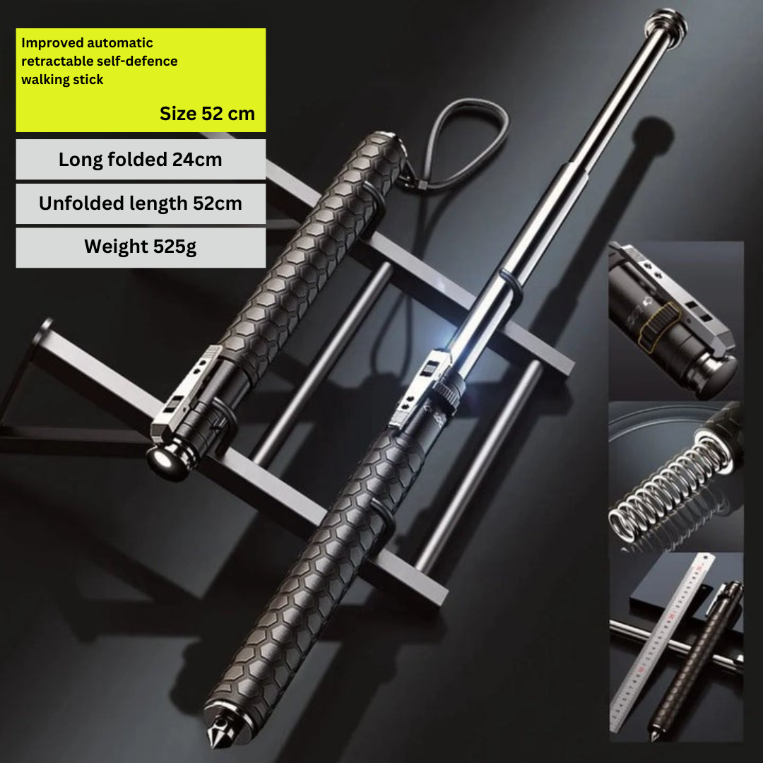 GuardStride – automatyczne kije trekkingowe do samoobrony zapewniające bezpieczeństwo na świeżym powietrzu 4