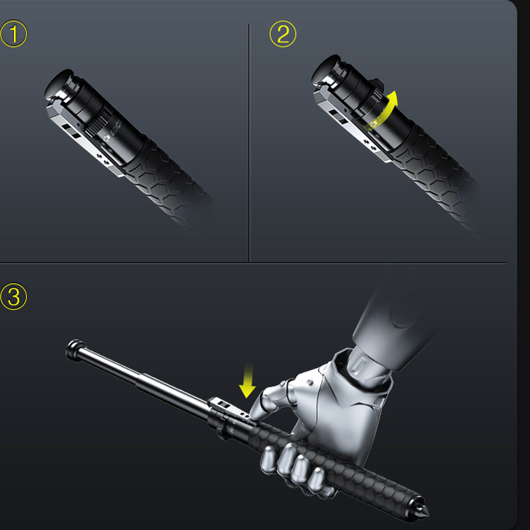 GuardStride – automatyczne kije trekkingowe do samoobrony zapewniające bezpieczeństwo na świeżym powietrzu 7