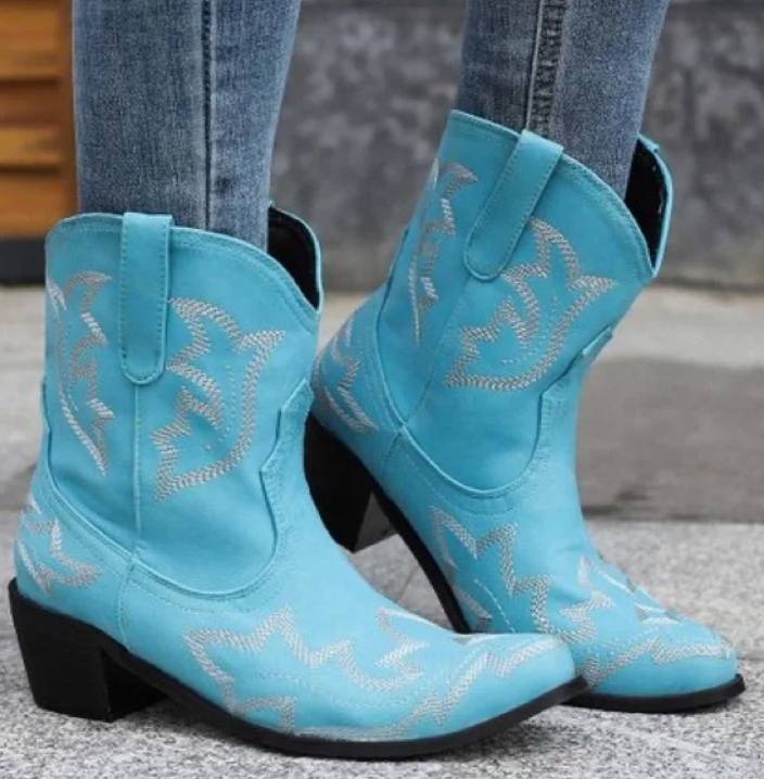 Haftowane kowbojskie buty damskie | Lato 1
