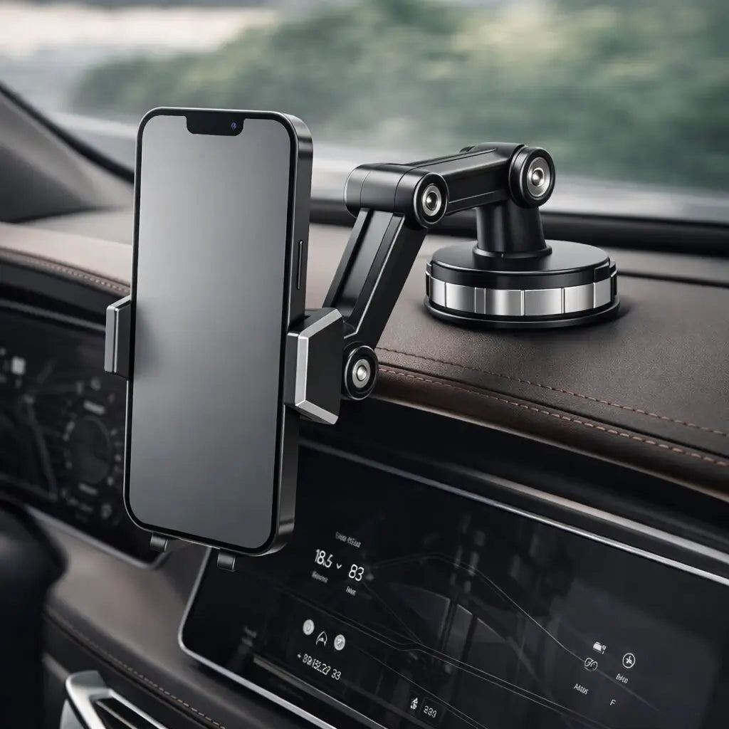 Handyhalterung für Auto | mit Saugnapf | 360° Drehbar & Verstellbarer Arm | AutoVista 0