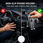 Handyhalterung für Auto | mit Saugnapf | 360° Drehbar & Verstellbarer Arm | AutoVista 1