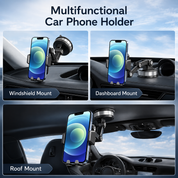 Handyhalterung für Auto | mit Saugnapf | 360° Drehbar & Verstellbarer Arm | AutoVista 3