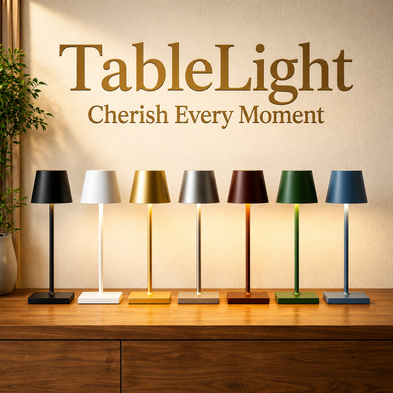Kabellose Tischlampe | Dimmbar mit Touch | LED-Akkulampe | BrightNomad 0