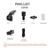 Kamera samochodowa 4K przód i tył | Wizja nocna i tryb parkowania 24h | DriveCam | Obiektyw F1.8 2