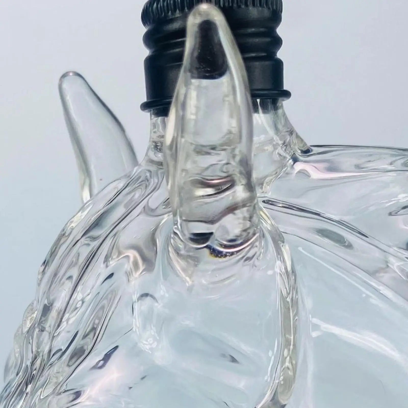 Karafka do Whisky w Kształcie Głowy Konia, Szkło Borokrzemianowe, 1000 ml – Elegancka Butelka na Alkohol 2