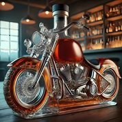 Karafka do whisky w kształcie motocykla Harley do domowego baru 0