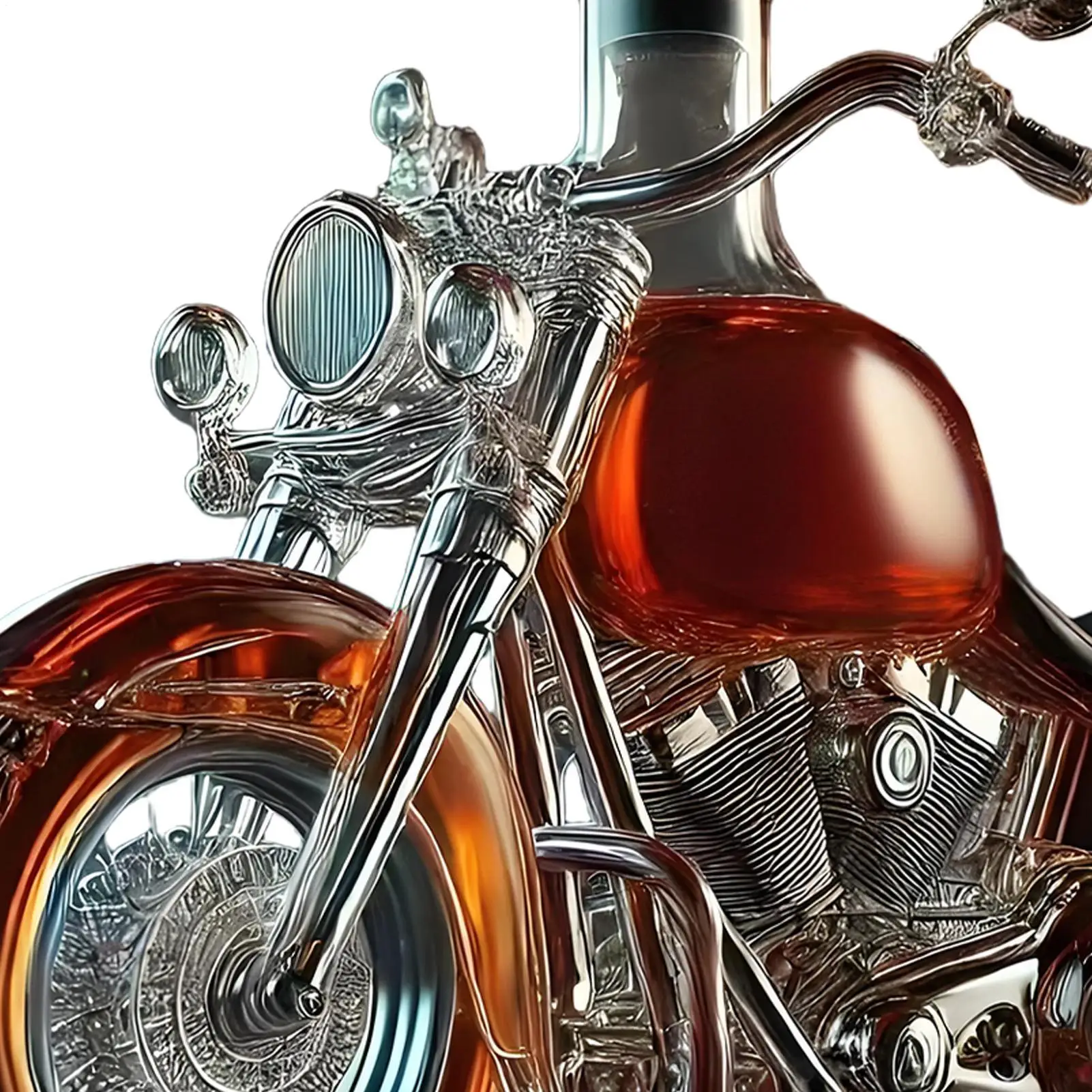 Karafka do whisky w kształcie motocykla Harley do domowego baru 5