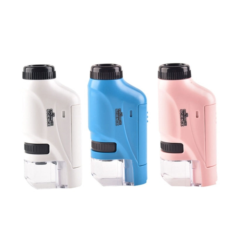 Kieszonkowy Mikroskop dla Dzieci z Oświetleniem LED, Przenośny, Do 120x Powiększenia, Idealny do Badania Natury 1