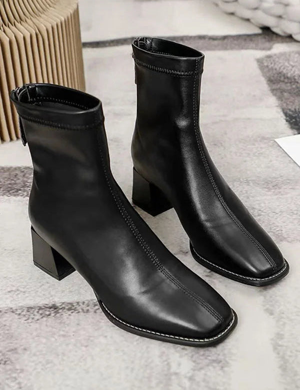 Klasyczne buty damskie | Z zamkiem błyskawicznym 0