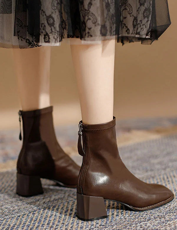 Klasyczne buty damskie | Z zamkiem błyskawicznym 4