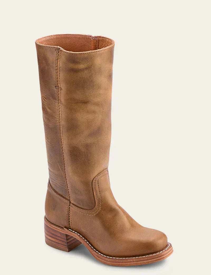 Klasyczne damskie skórzane botki na obcasie blokowym – trwała, ręcznie wykonana konstrukcja zapewniająca ponadczasowy styl 1