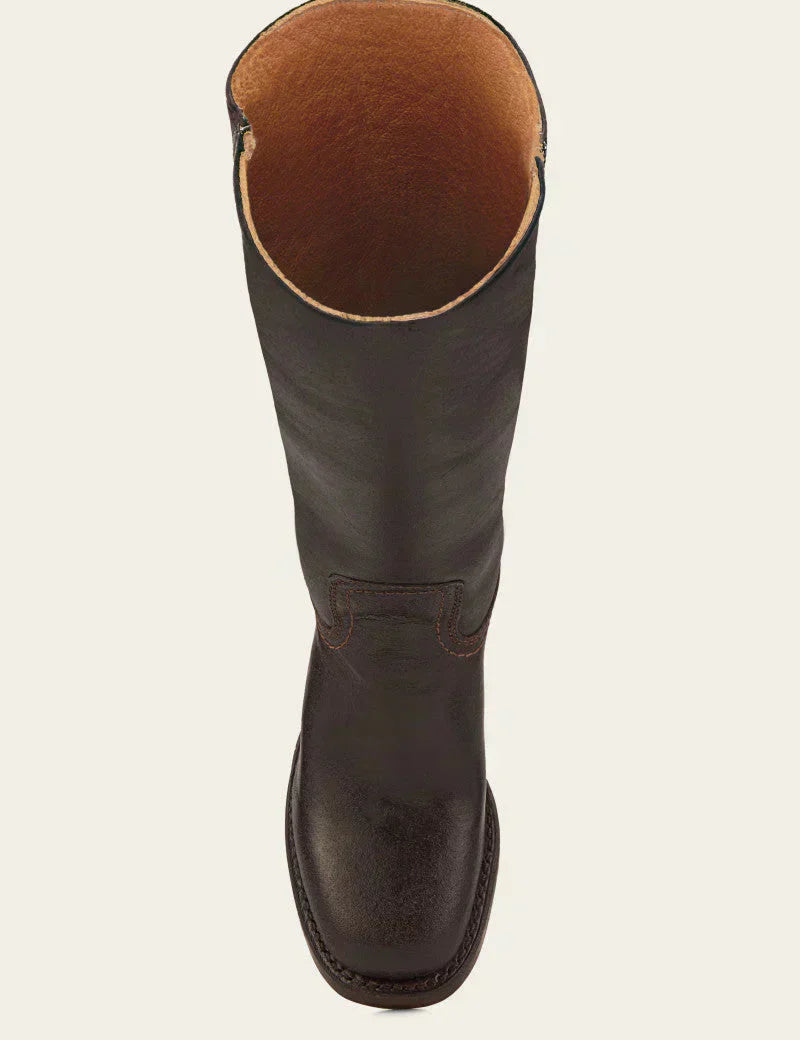 Klasyczne damskie skórzane botki na obcasie blokowym – trwała, ręcznie wykonana konstrukcja zapewniająca ponadczasowy styl 4