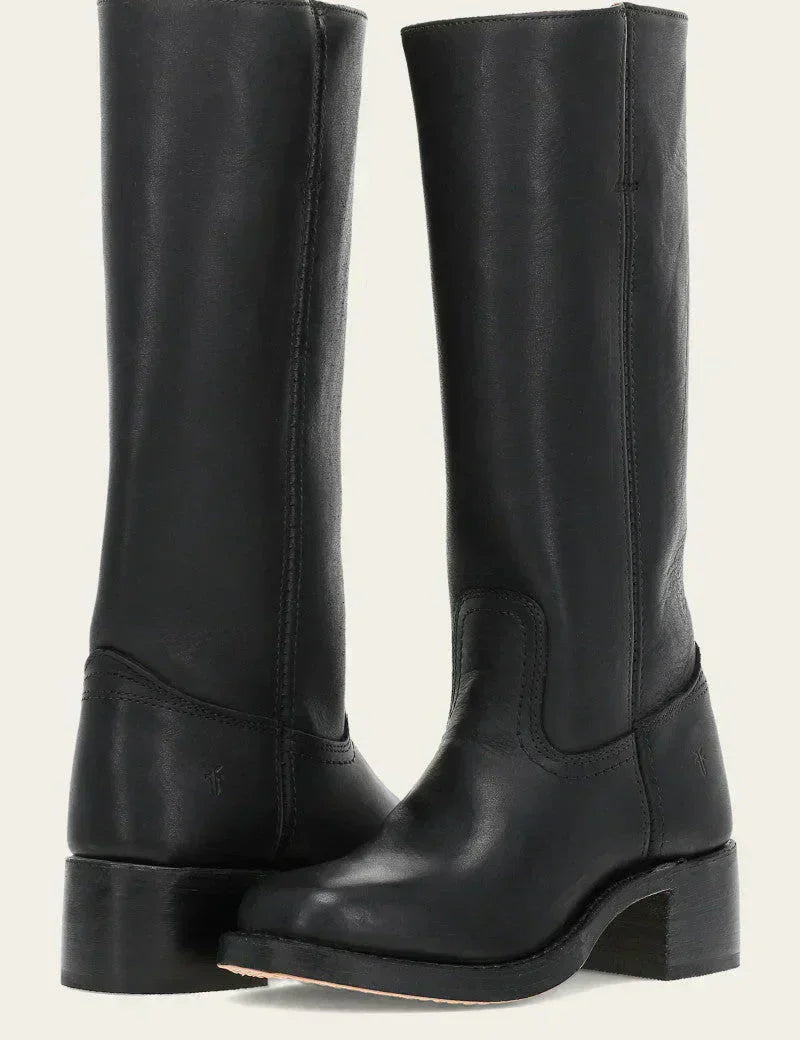 Klasyczne damskie skórzane botki na obcasie blokowym – trwała, ręcznie wykonana konstrukcja zapewniająca ponadczasowy styl 6