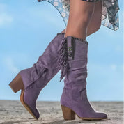 Kowbojskie buty boho w stylu western dla kobiet | Długość do łydki 1