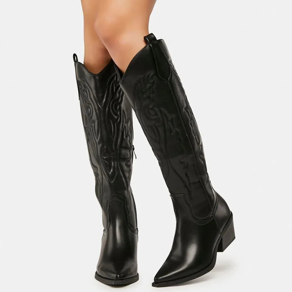 Kowbojskie buty do kolan dla kobiet | Klasyka 3