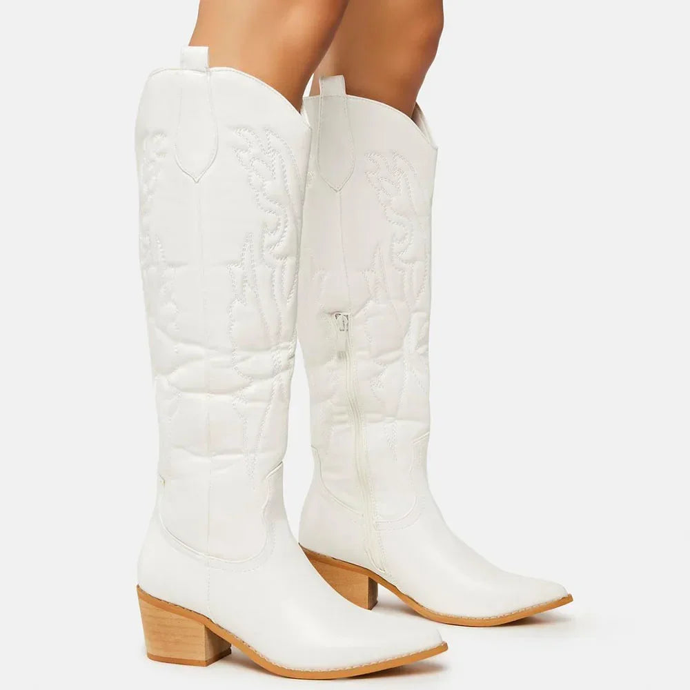 Kowbojskie buty do kolan dla kobiet | Klasyka 6