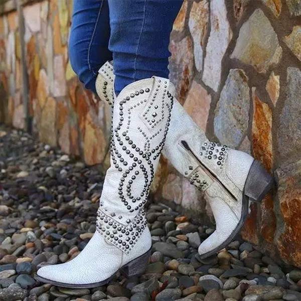Kowbojskie buty do kolan dla kobiet | Vintage 2