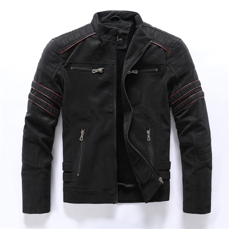 Kurtka motocyklowa premium dla mężczyzn | Zamek błyskawiczny 0