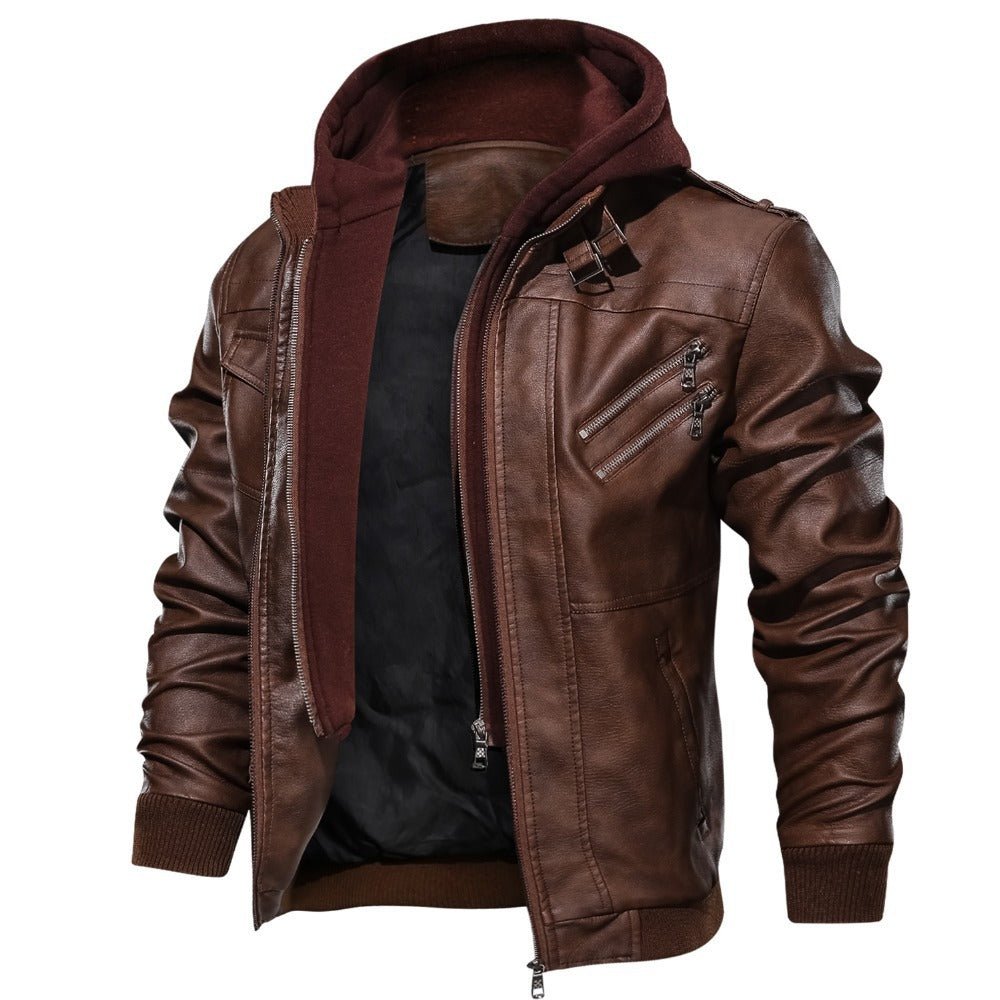Kurtka motocyklowa z kapturem premium dla mężczyzn | Casual 4