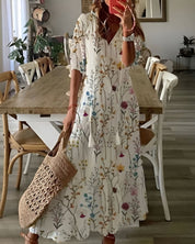 Letnia sukienka maxi boho dla kobiet - zwiewny styl na ciepłe dni 6