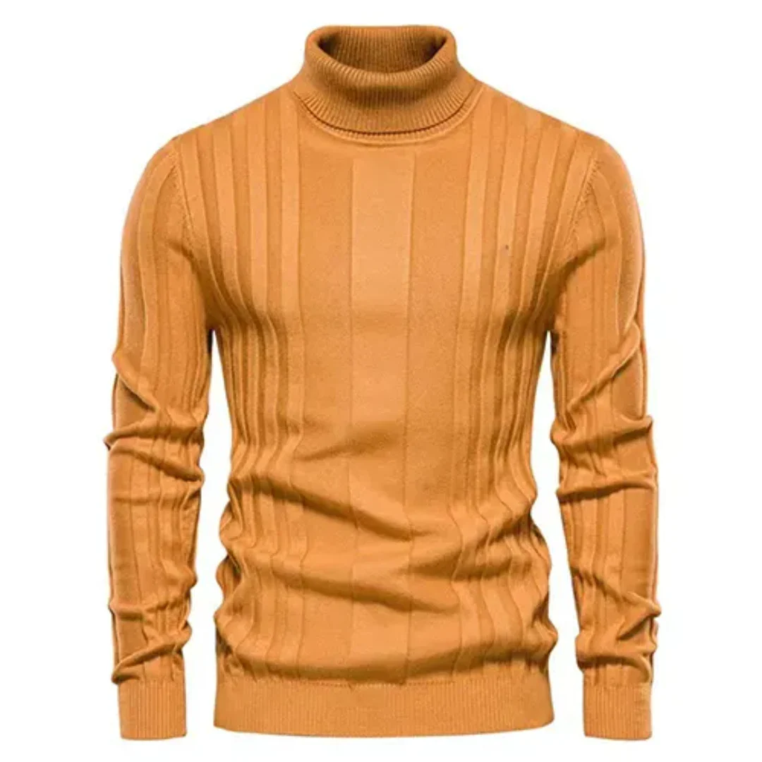 Lincoln | Męski sweter z golfem dzianinowym | Ciepły 1