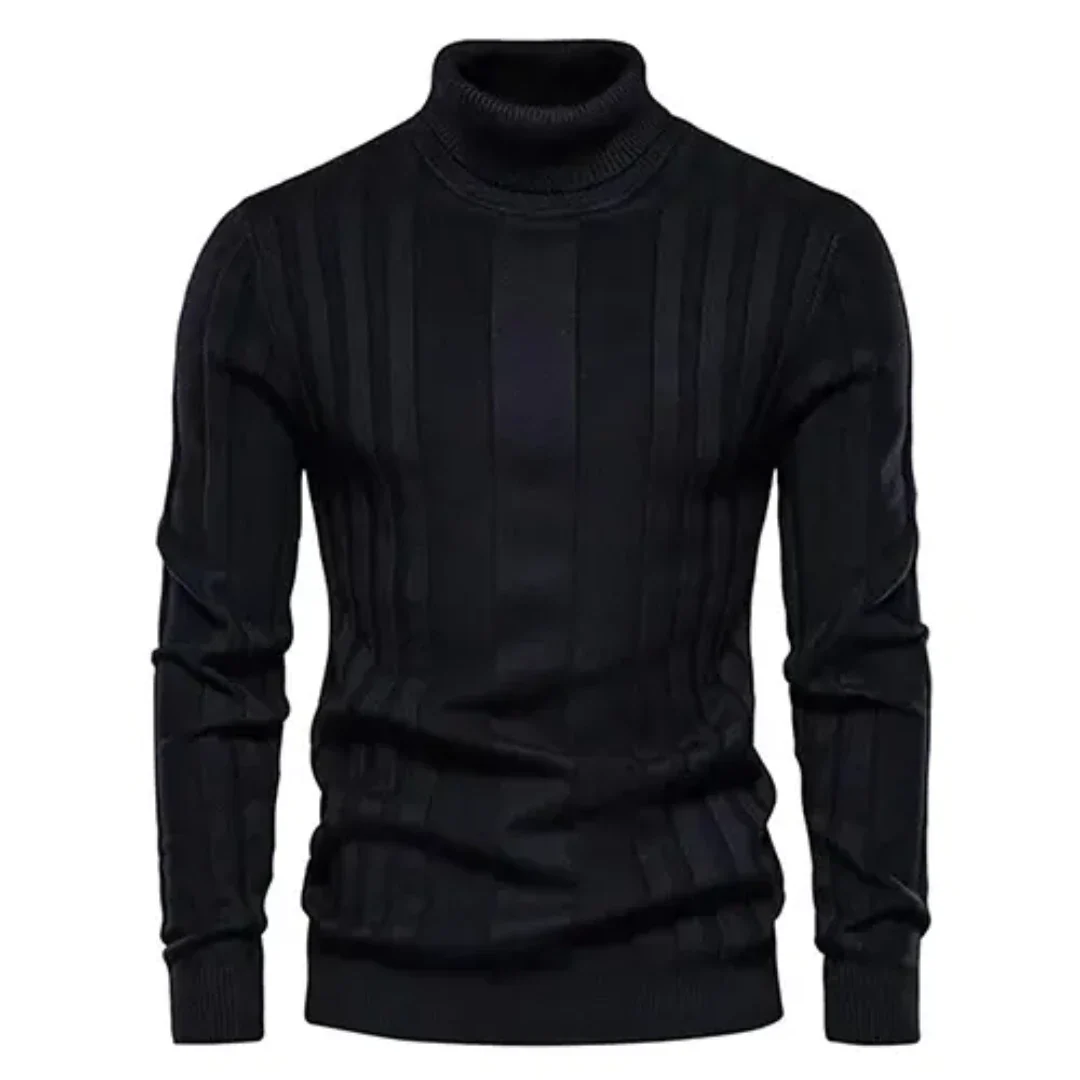 Lincoln | Męski sweter z golfem dzianinowym | Ciepły 2