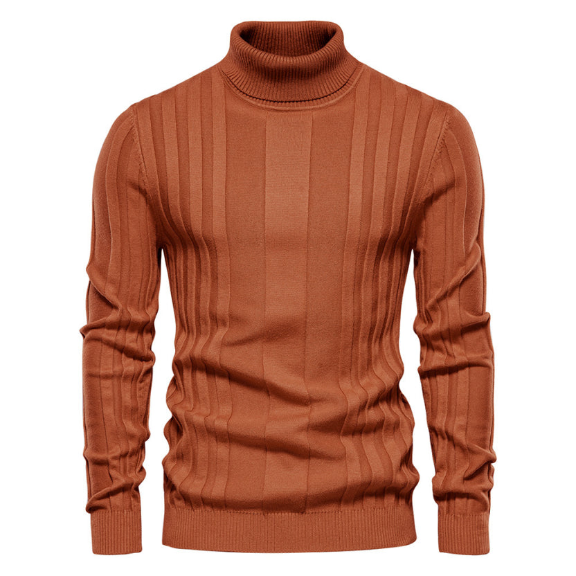 Lincoln | Męski sweter z golfem dzianinowym | Ciepły 4