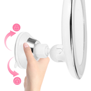 Lustro powiększające LED 10x z obrotem o 360° i oświetleniem 4