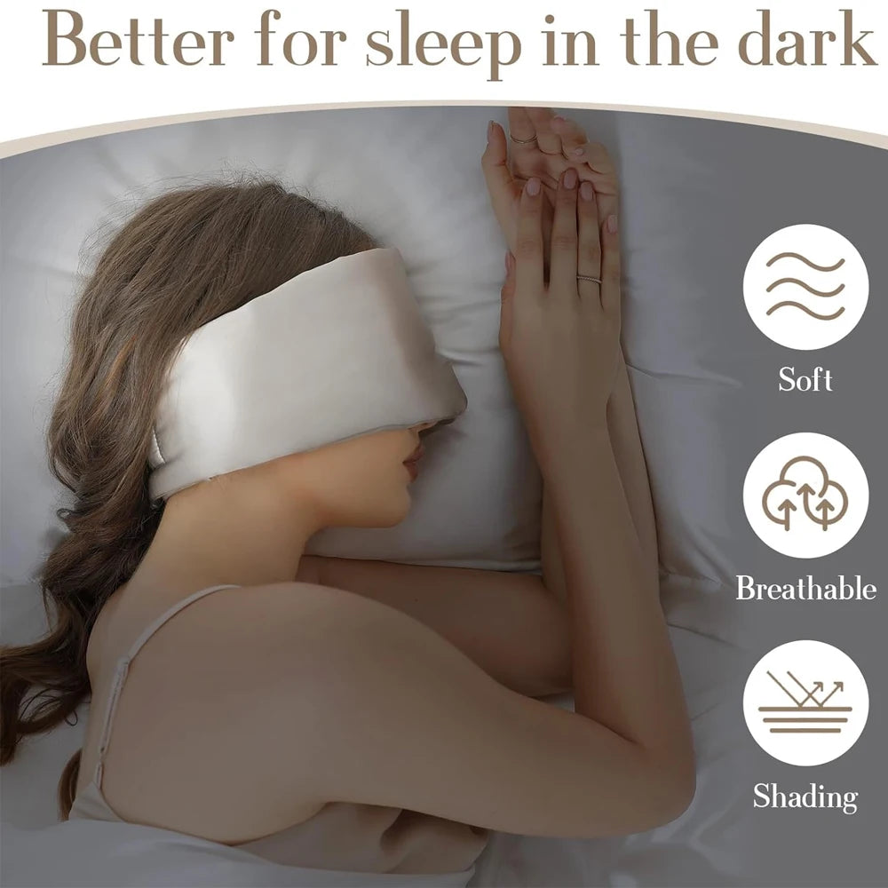 LuxeDream - Miękka opaska na oczy z morwy 1
