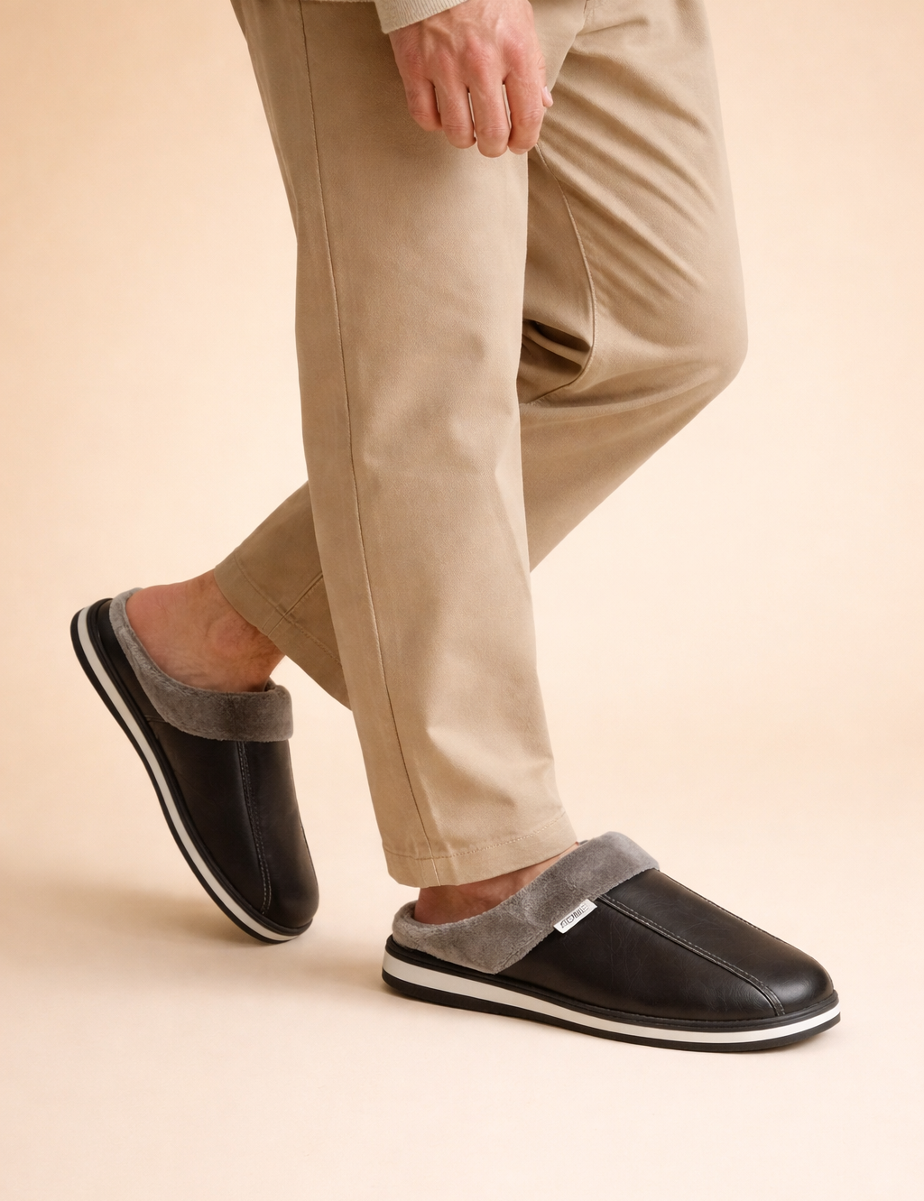 Kapcie męskie do domu z ciepłą wyściółką | Wygodne i antypoślizgowe