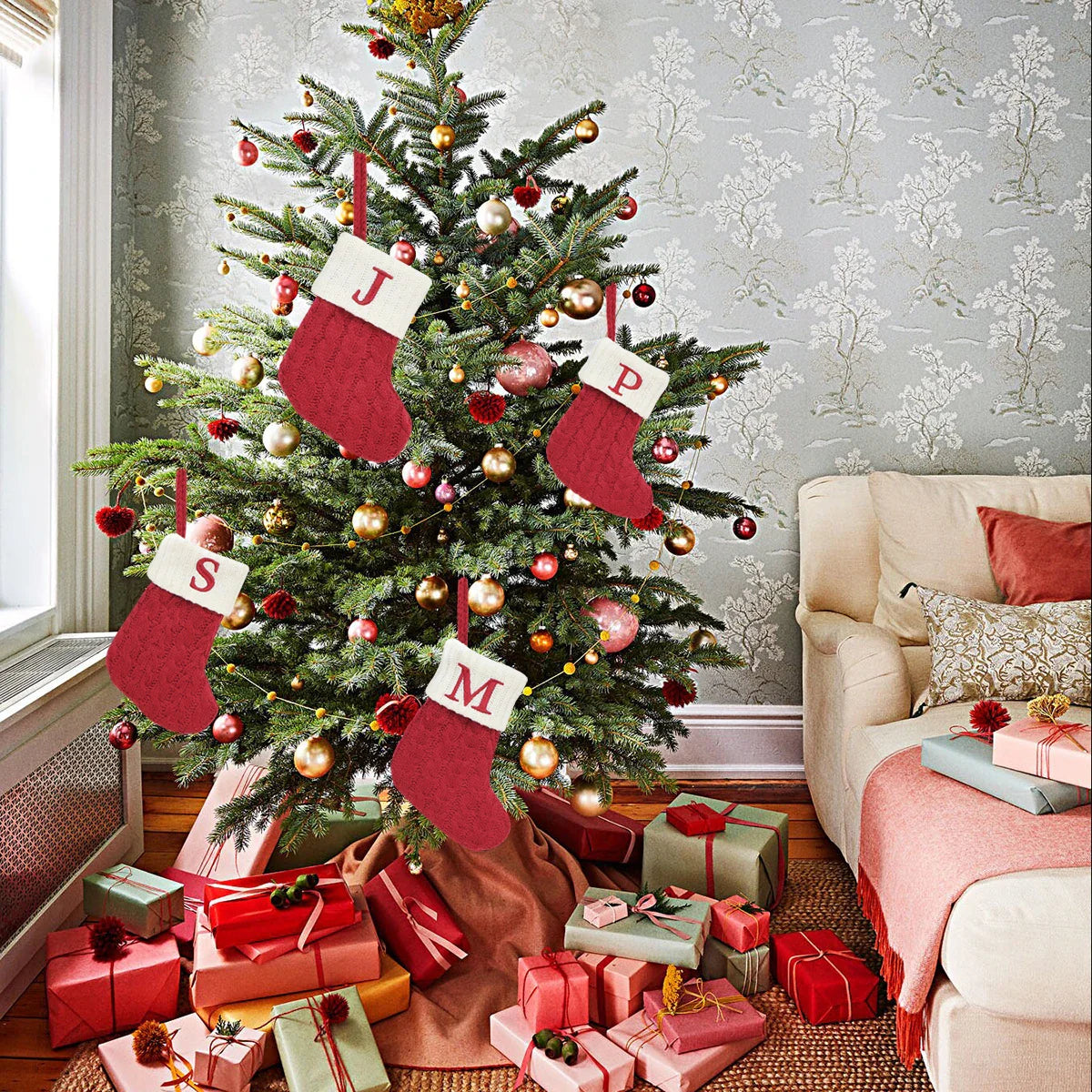 MerrySock – nordycka skarpeta świąteczna z miękkim pluszowym mankietem 7